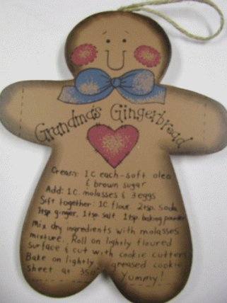 WD275 - Wood Grandma's Gingerbread Recipe WD275 - Wood Grandma's Gingerbread Recipe