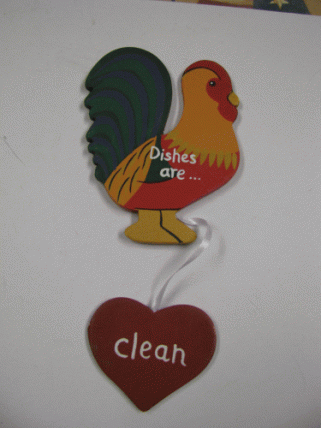WD92- Rooster Clean/Dirty for Dishwasher