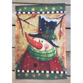 48106 Vintage Snowman Garden Flag