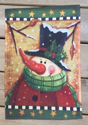 48106 Vintage Snowman Garden Flag