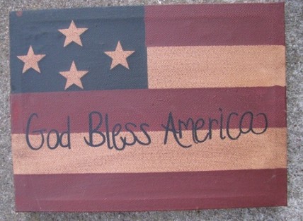 Patriotic Decor Canvas NWA9058 God Bless America Patriotic Decor Canvas NWA9058 God Bless America