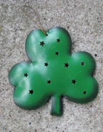 OR317 - Shamrock Metal Christmas ornament 