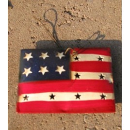 OR318- Flag Christmas Ornament Metal OR318- Flag Christmas Ornament Metal
