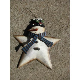 OR-607 Metal Snowman with Blue Scarf OR-607 Metal Snowman with Blue Scarf