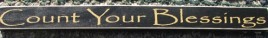 PBW808B-Count Your Blessings Wood Block 