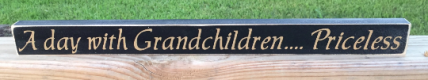 Primitive Wood Block A day with Grandchildren...Priceless Primitive Wood Block A day with Grandchildren...Priceless