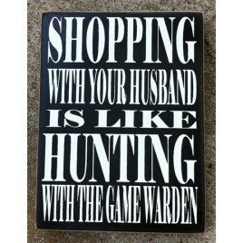 Primitive Wood Box Sign PD61025 - Game Warden  
