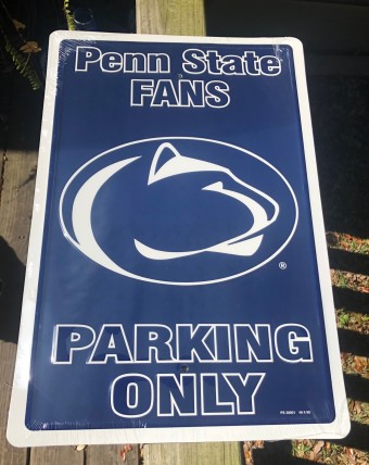 PS30001-Penn State Aluminum Parking Sign PS30001-Penn State Aluminum Parking Sign