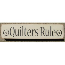 T1626 Quilters Rule - Wood Block