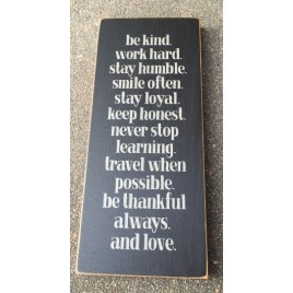 T2028BK - Be Kind Wood Sign T2028BK - Be Kind Wood Sign