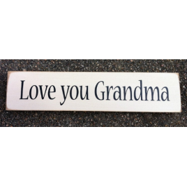 Primitive Country T2051 Love You Grandma wood block 