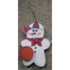 WD1059 - Basketball Snowman Ornament WD1059 - Basketball Snowman Ornament