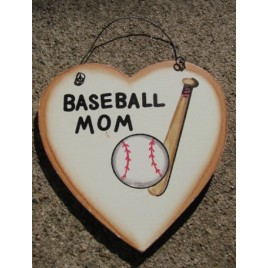 WD1900D - Baseball Mom wood sign 