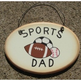 WD1900L - Sports Dad Wood Sign WD1900L - Sports Dad Wood Sign