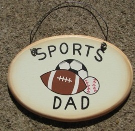 WD1900L - Sports Dad Wood Sign WD1900L - Sports Dad Wood Sign