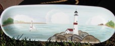Primitive Wood Plate XP-2G - Lighthouse Primitive Wood Plate XP-2G - Lighthouse