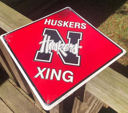 XS67009- Nebraska Corn Huskers XING aluminum sign XS67009- Nebraska Corn Huskers XING aluminum sign