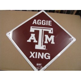 XS67015-Texas A&M L Crossing Metal Sign XS67015-Texas A&M L Crossing Metal Sign