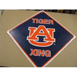 XS67001-Auburn Tigers Metal XING Sign XS67001-Auburn Tigers Metal XING Sign
