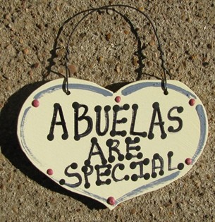 1035A - Abuelas Are Special small wood heart 1035A - Abuelas Are Special small wood heart