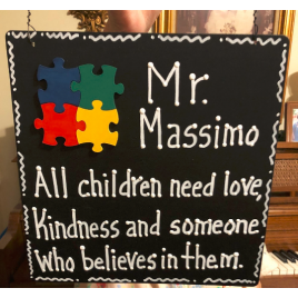 Autism Puzzle Sign Teacher Gift - All kids need a little help a little hope and somebody who believes in them Autism Puzzle Sign Teacher Gift - All kids need a little help a little hope and somebody who believes in them