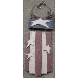 B2165 - Patriotic wood flag B2165 - Patriotic wood flag