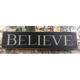 T2239 - Believe Wood Block T2239 - Believe Wood Block