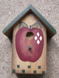 Primitive Wood BH4 - Apple Birdhouse Wood