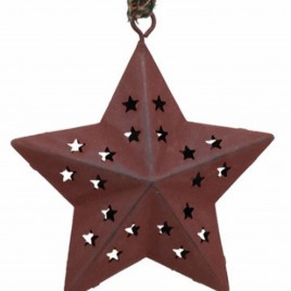 46333 cutout star burgundy ornament
