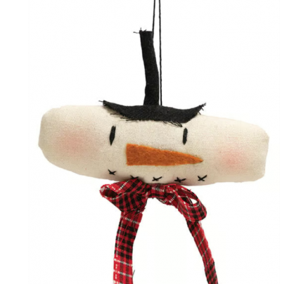 CS38629 Top Hat Snowman Fabric Ornament CS38629 Top Hat Snowman Fabric Ornament