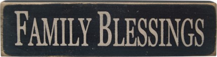 12531-Family Blessings wood block 12531-Family Blessings wood block