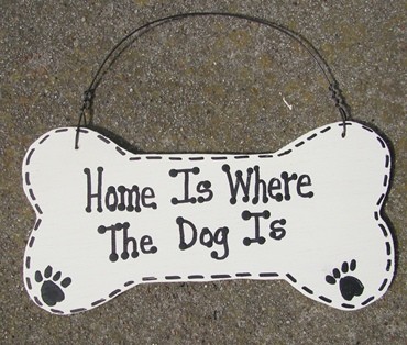 DB3 Home is Where the Dog Is Dog Wood Bone DB3 Home is Where the Dog Is Dog Wood Bone