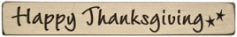 G1215 - Happy Thanksgiving Engraved Wood Block