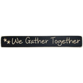 G1223-We Gather Together engraved wood block G1223-We Gather Together engraved wood block