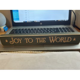 G1227 - Joy to the World engraved wood block G1227 - Joy to the World engraved wood block
