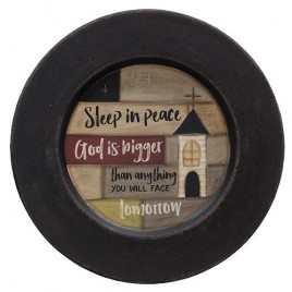 Sleep in Peace Church wood Plate Sleep in Peace Church wood Plate