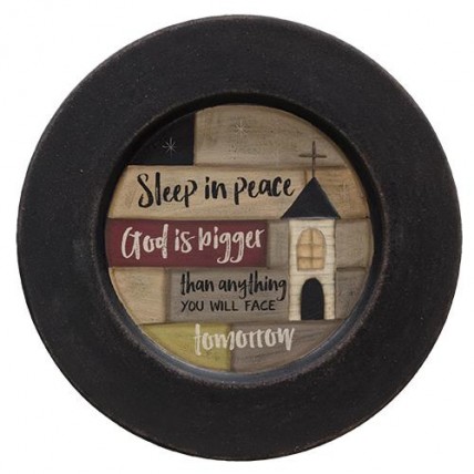 Sleep in Peace Church wood Plate Sleep in Peace Church wood Plate