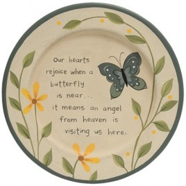 G34619 Loved One Butterfly Plate G34619 Loved One Butterfly Plate