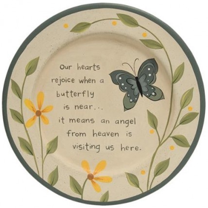 G34619 Loved One Butterfly Plate G34619 Loved One Butterfly Plate