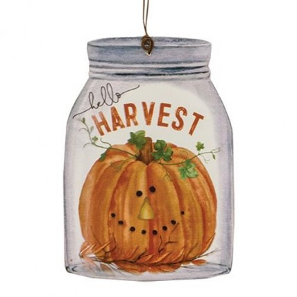 Hello Harvest Mini Mason Jar Ornament Hello Harvest Mini Mason Jar Ornament