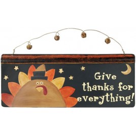 Fall Decor Metal Sign G35740-Give Thanks for Everything!