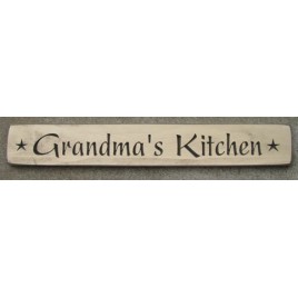 G9014GK - Grandma's Kitchen Distressed Engraved Wood Block G9014GK - Grandma's Kitchen Distressed Engraved Wood Block