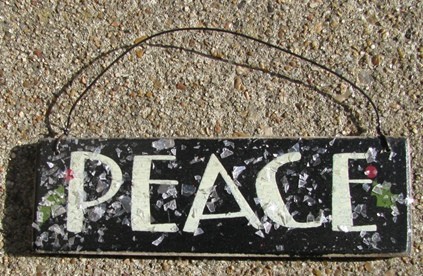 GH5166P - Peace Wood Glittery Sign GH5166P - Peace Wood Glittery Sign
