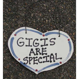 Gigis Are Special Wood Small Heart  Gigis Are Special Wood Small Heart