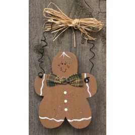 Wood Christmas Ornament D0035CWC - Gingerbread Man Wood Christmas Ornament D0035CWC - Gingerbread Man