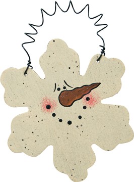D0035CWG-Snowflake Face Ornament