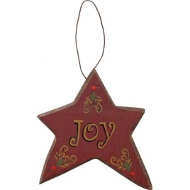 X8160A-Joy Star wood Ornament X8160A-Joy Star wood Ornament