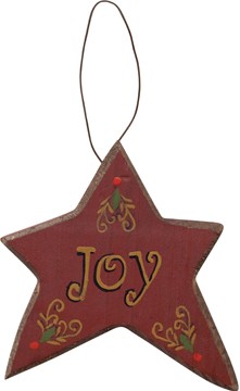 X8160A-Joy Star wood Ornament X8160A-Joy Star wood Ornament