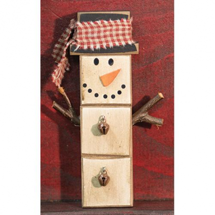 Christmas GJHX8982 Snowman Ornament Wood Block Christmas GJHX8982 Snowman Ornament Wood Block