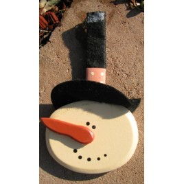 GR341P - Snowman face top hat Ornament 